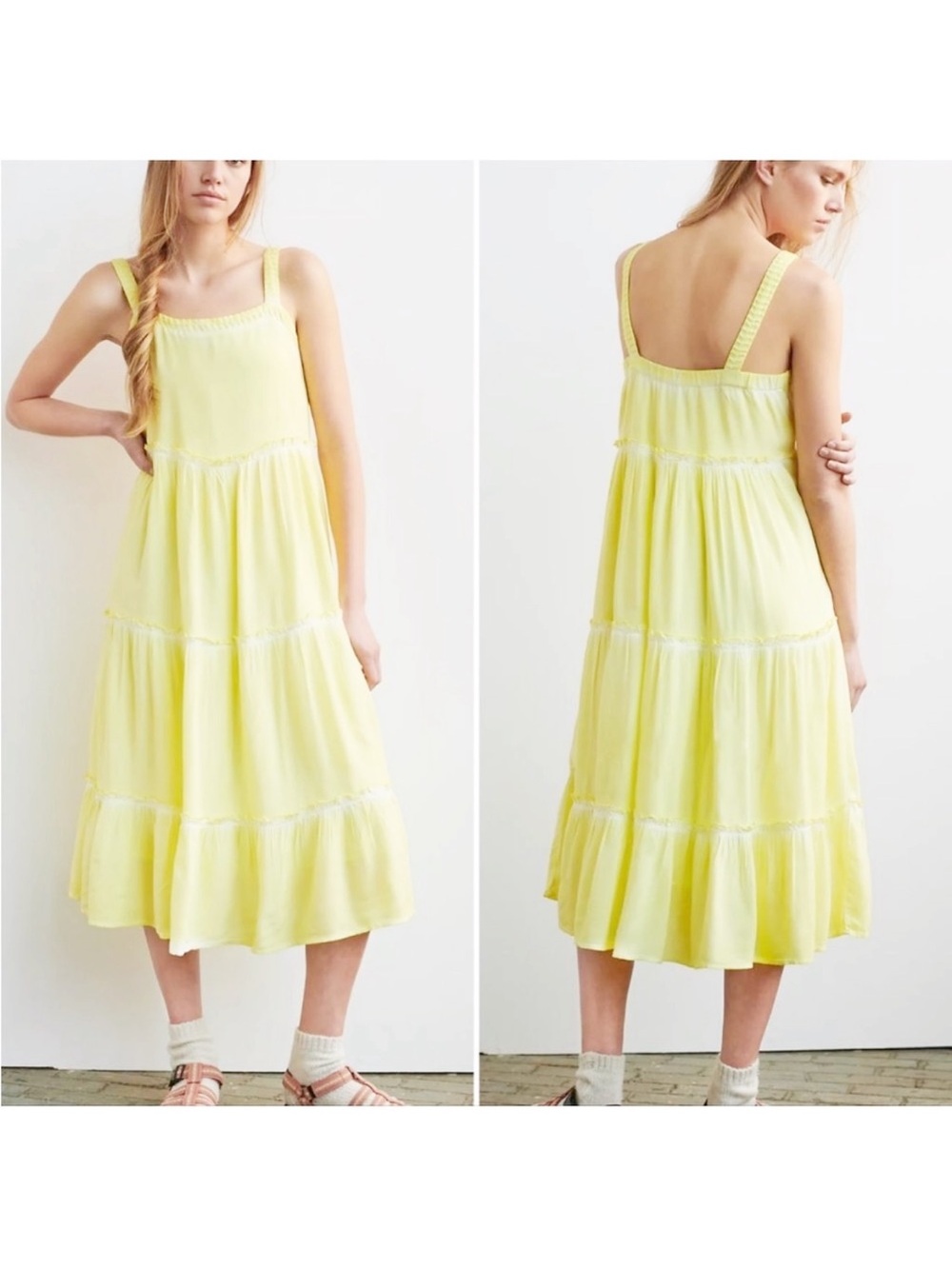 Anthropologie Saturday/Sunday Nell Tiered Dress Disneybound Summer Small